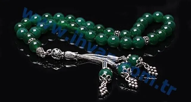 IQRAH Agate Stone Rosary (925 Sterling Lunar)