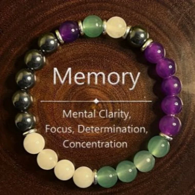 1 шт. взрывоопасный браслет с черным аметистом и белым нефритом