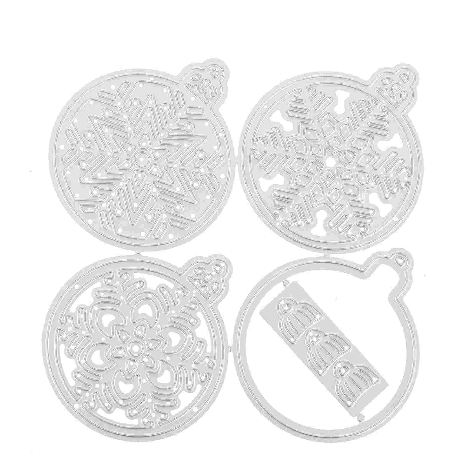 

Snowflake Die Metal Cuts Round Cutting Dies Stencilchristmas Decorations Embossingmaking