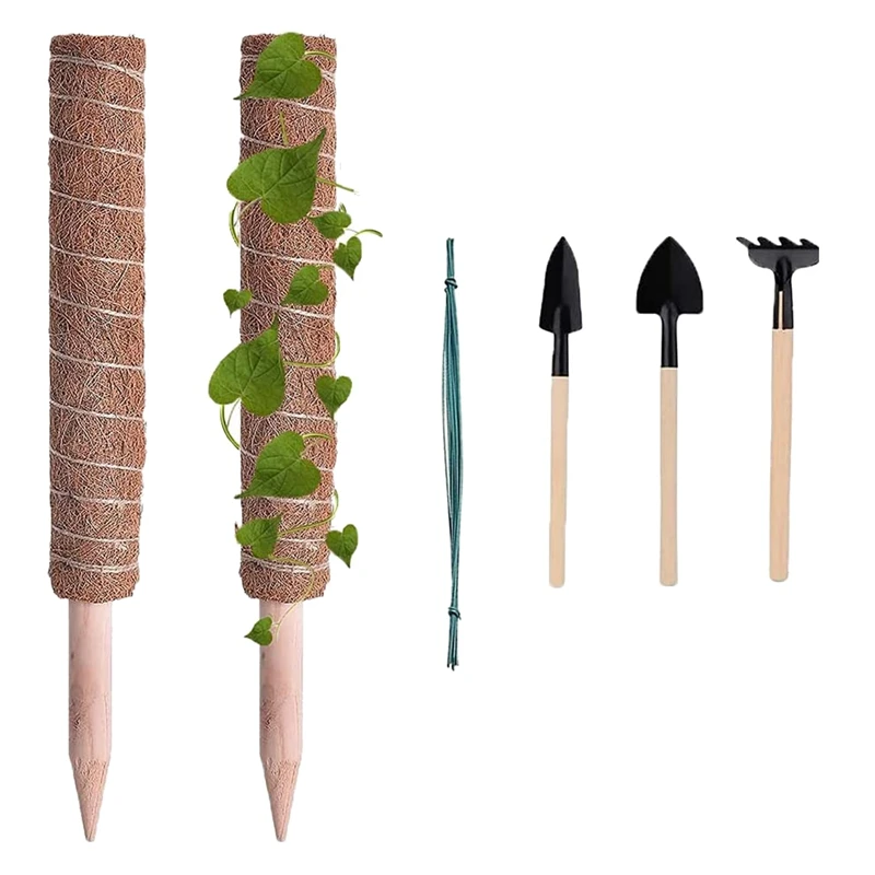 

2 PCS Coir Totem Moss Pole For Monstera And Cheese Plants,Coco Coir Sticks For Indoor Climbing Plants Support