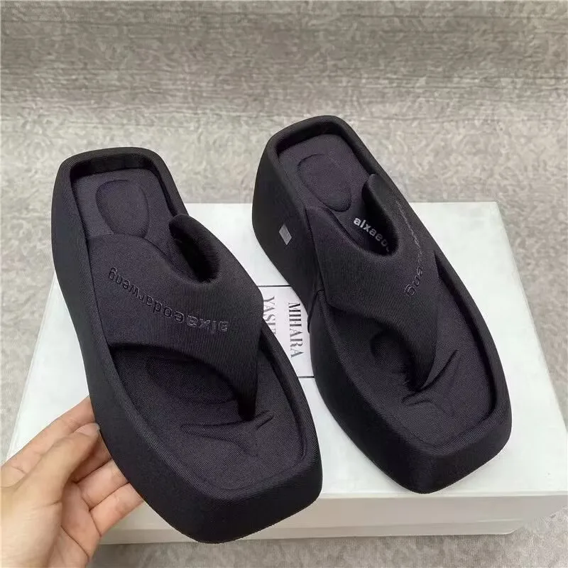 Ladies Slippers Casual Flip-flops Women Increased Platform Slippers