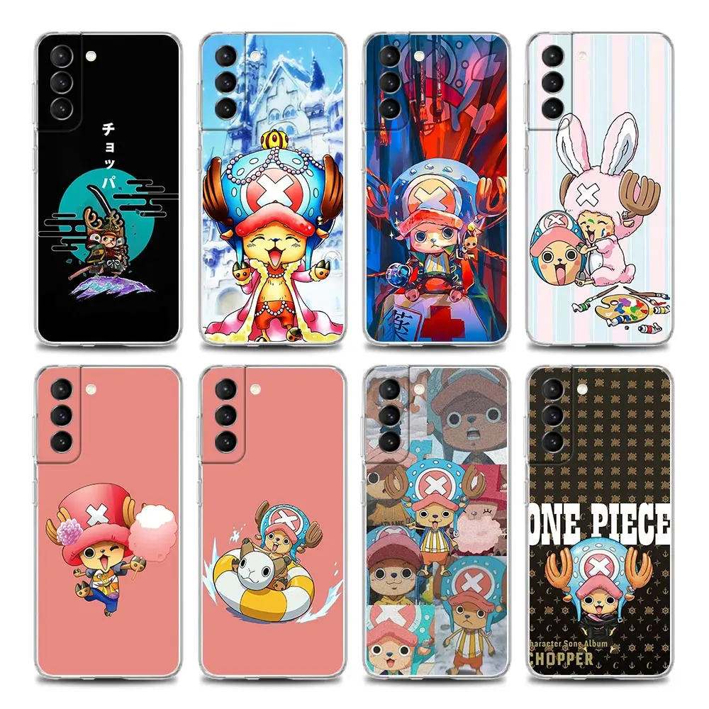 

Anime One Piece Cute Cartoon Chopper Clear Samsung Case for S9 S10 4G S10e S20 S21 Plus Ultra FE 5G M51 M31 M21 Soft Silicone