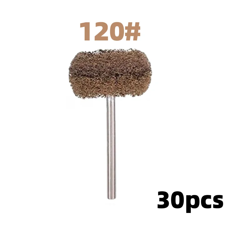 

30 шт., 1 дюйм, набор абразивных кругов для полировки и полировки для вращающегося ручного инструмента Dremel, мини-дрель, абразивная щетка из волокна, хвостовик 2,35/3 мм