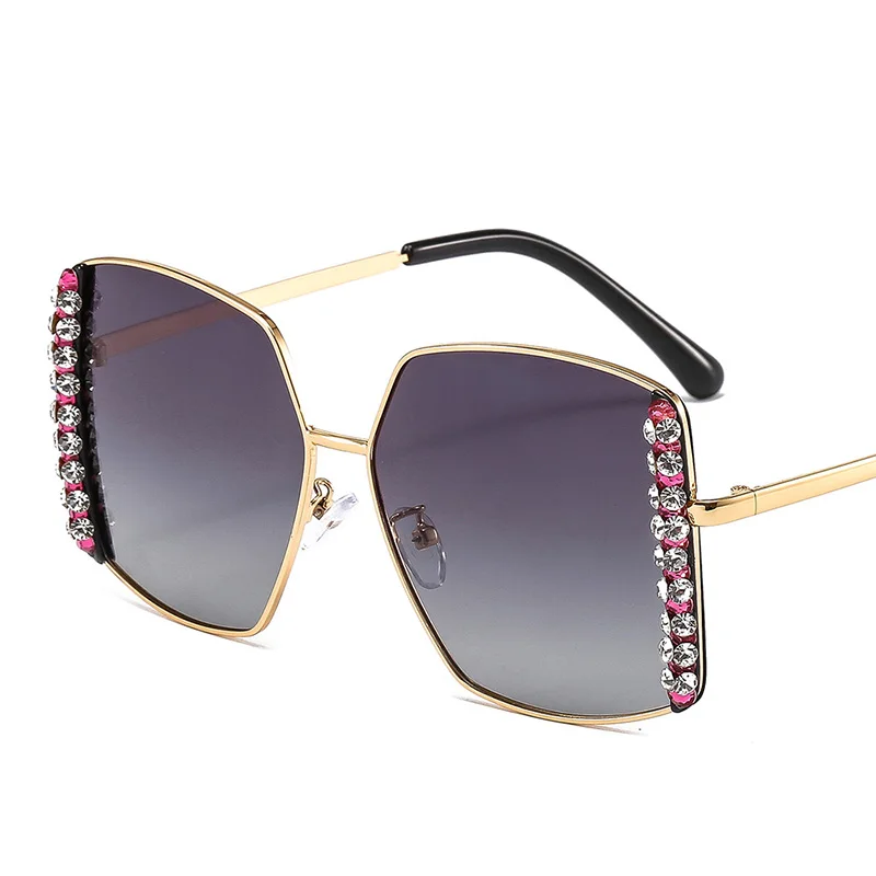 Стразы, квадратные солнцезащитные очки, женские брендовые дизайнерские женские пляжные вечерние чные солнцезащитные очки, женские солнцезащитные очки UV400