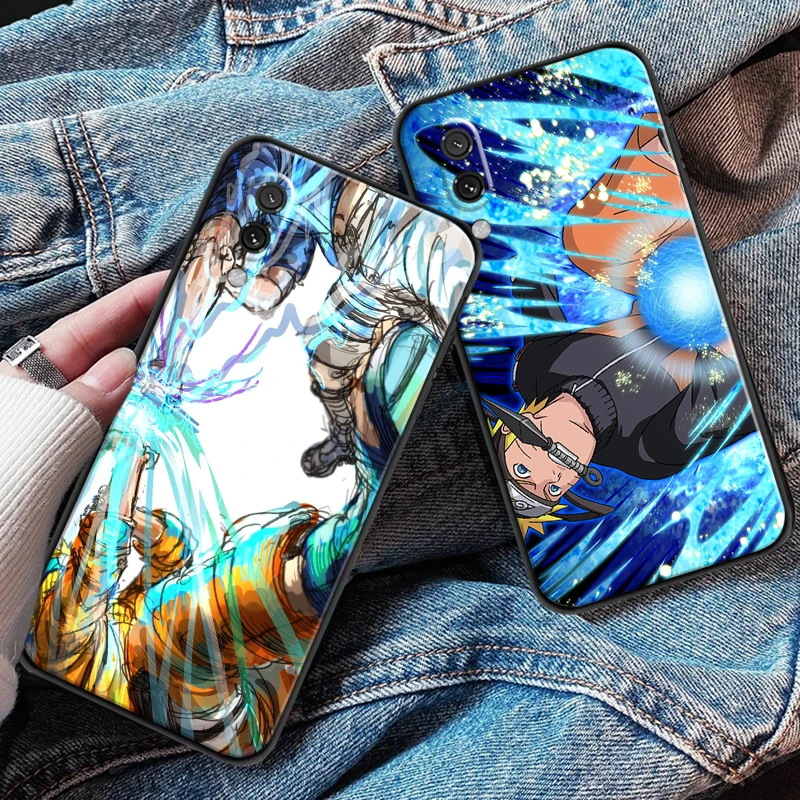 

Bandai NARUTO Cartoon Sasuke For Xiaomi Redmi 7 7A 8 8A 7 Note 7 8 2021 Pro 8T Phone Case Black Back Soft Carcasa