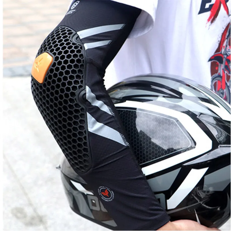 

Motorcycle Elbow Guard Pads Arm Sleeves Protector Summer Ice Feeling Cycling Guard Anti Fall Riding Motorbike Armor Gear DH616