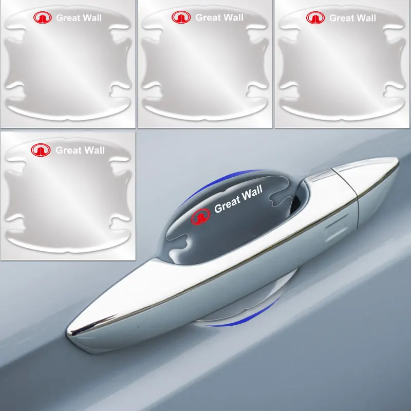 

Car door handle bowl anti-scratch protection invisible transparent paste silicone For Great Wall Haval Jolion H9 H6 F7 F7X H7 H8