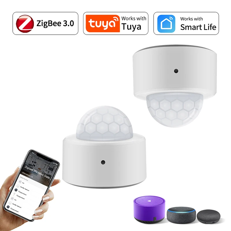 

Tuya Smart Zigbee Human Body PIR Motion Sensor Smart Life Remote Check Smart Home Security Sensors For Tuya Alexa Google Home