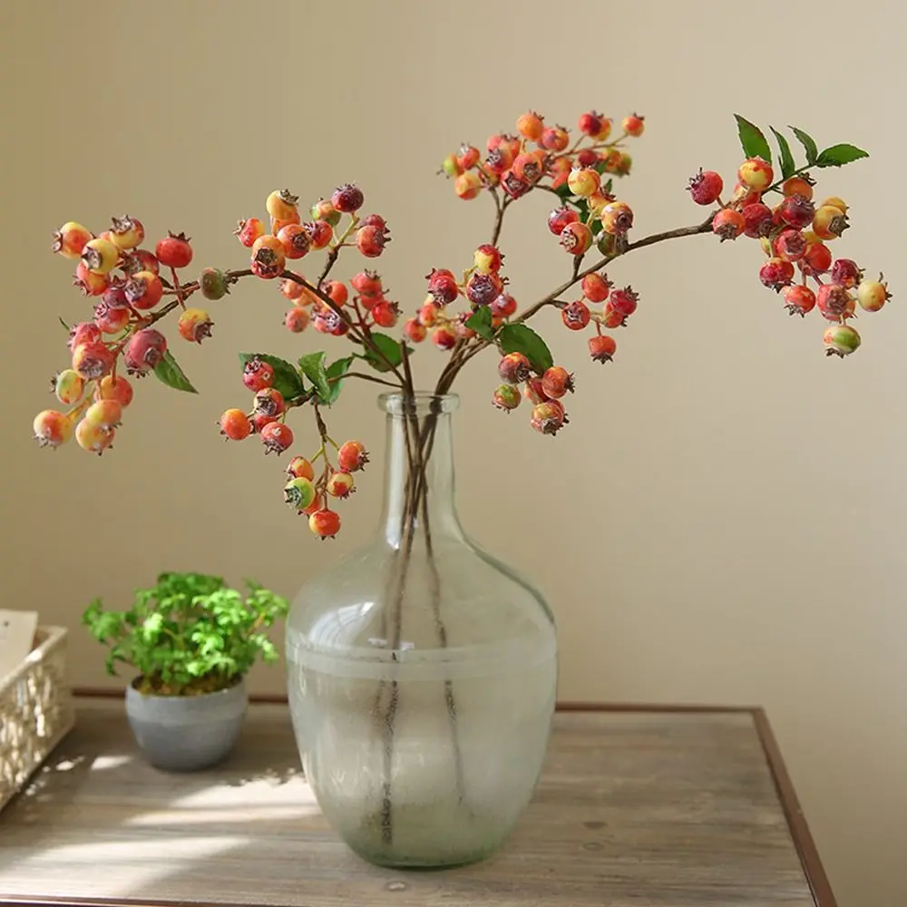 Пластиковые рождественские черничные ветки фруктов элегантные имитационные