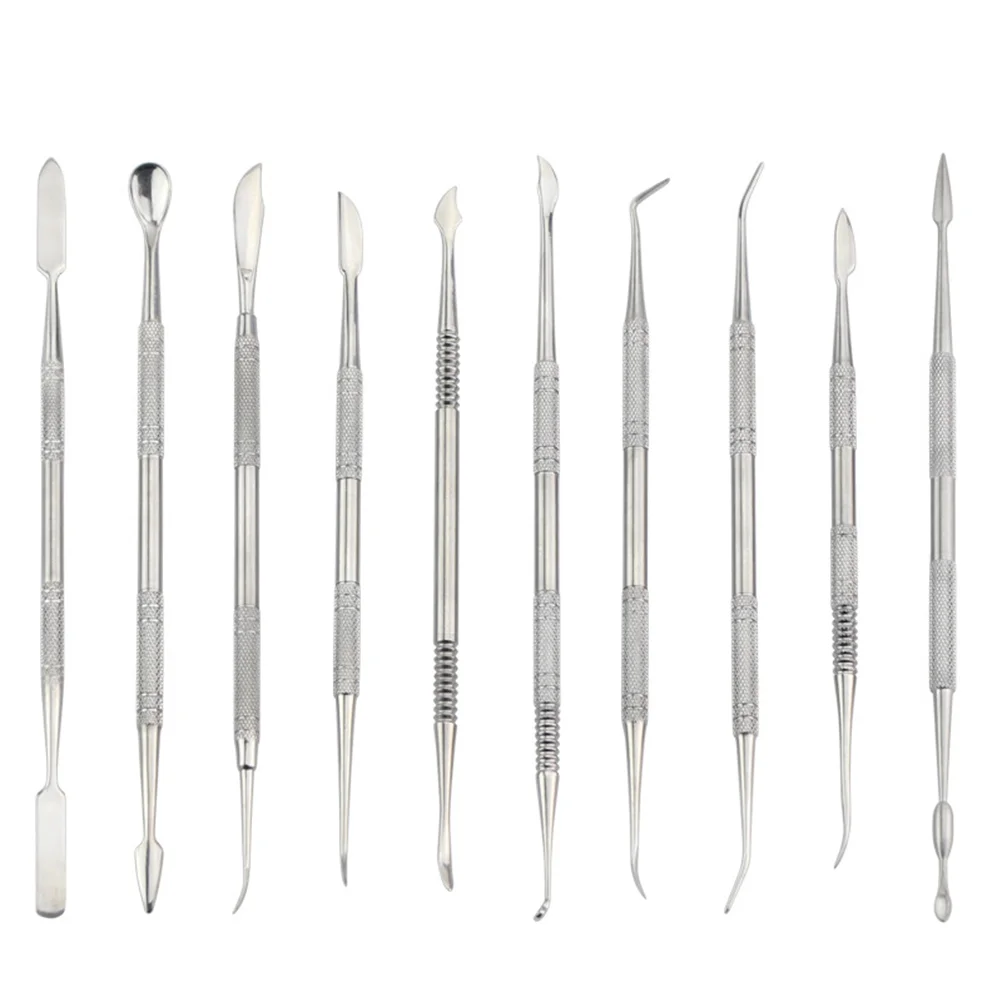 

10pcs Stainless Steel Wax Carvers Sulpture Tools for Wax Clay Pottery