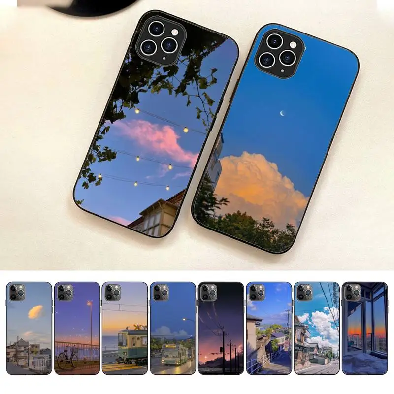 

Anime Scenery Phone Case For Iphone 7 8 Plus X Xr Xs 11 12 13 14 Se2020 Mini Pro Max Mobile Iphones Case