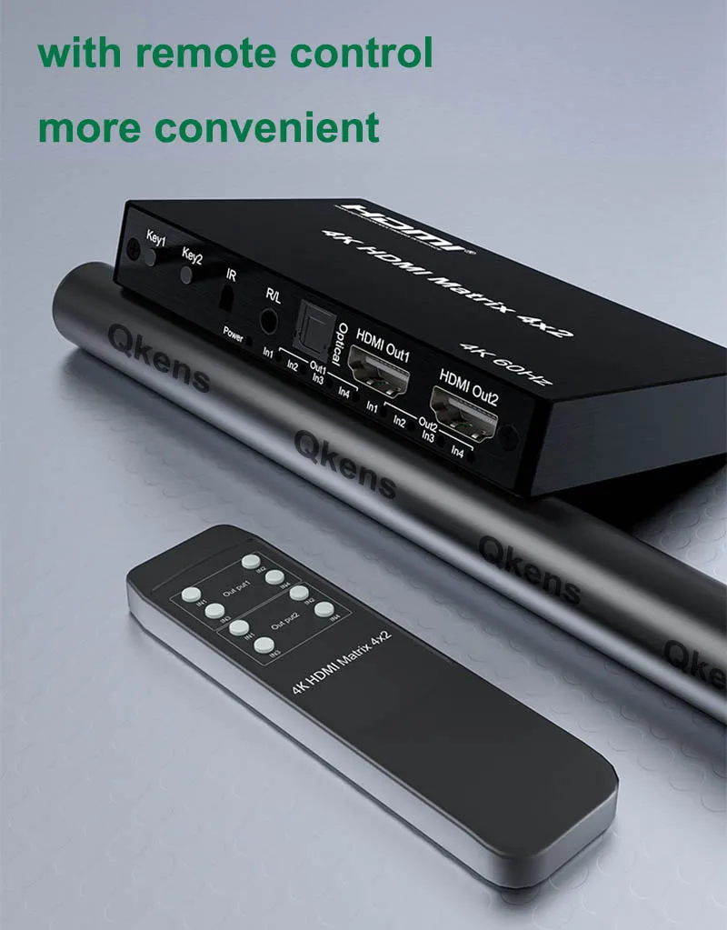 4K 60 Гц 4X2 HDMI матрица 2x2 HDMI переключатель сплиттер 2 3 4 в 2 выхода ИК 3D Аудио экстрактор видео конвертер для ноутбука ПК к ТВ проектору (art.: 3920beaef614f) - 3920beaef614f