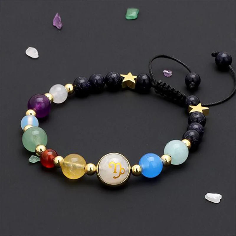 Браслеты с 12 созвездиями солнечной системы для женщин и мужчин ювелирные