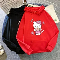 sanrio clothes kawaii hello kitty hoodie cartoon anime soft hoodie student loose sweater clothes girls gifts long sleeve