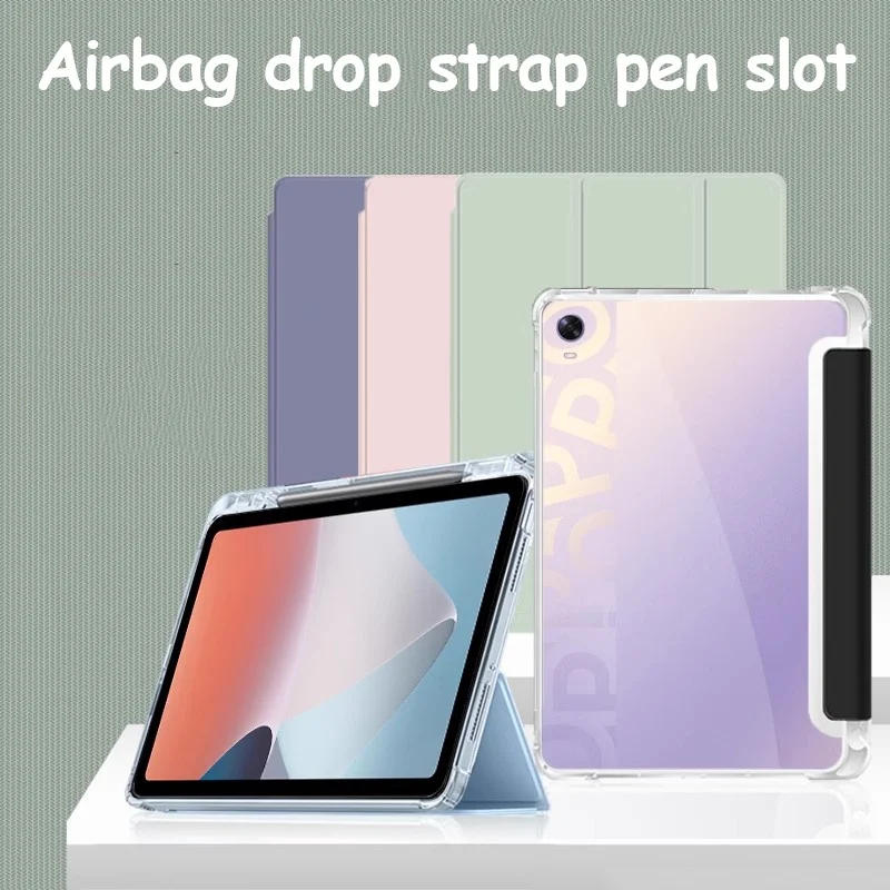 

With Pencil Holder Case For Vivo Pad 11 For IQOO Pad 12.1 Transparent Soft TPU Silicone Case