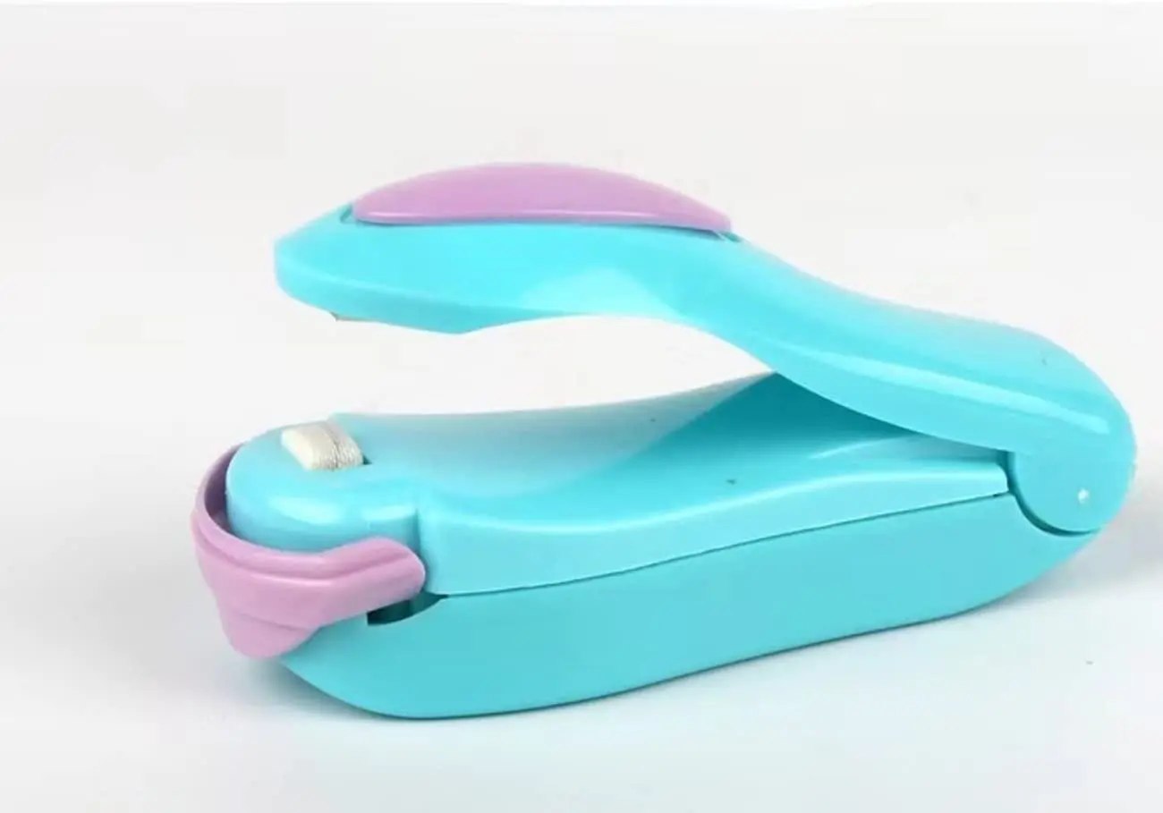 

Mini Sealing Household Bag Sealer Machine,Portable Sealing Hand Pressure Food Snack Savers for Plastic Bags Storage