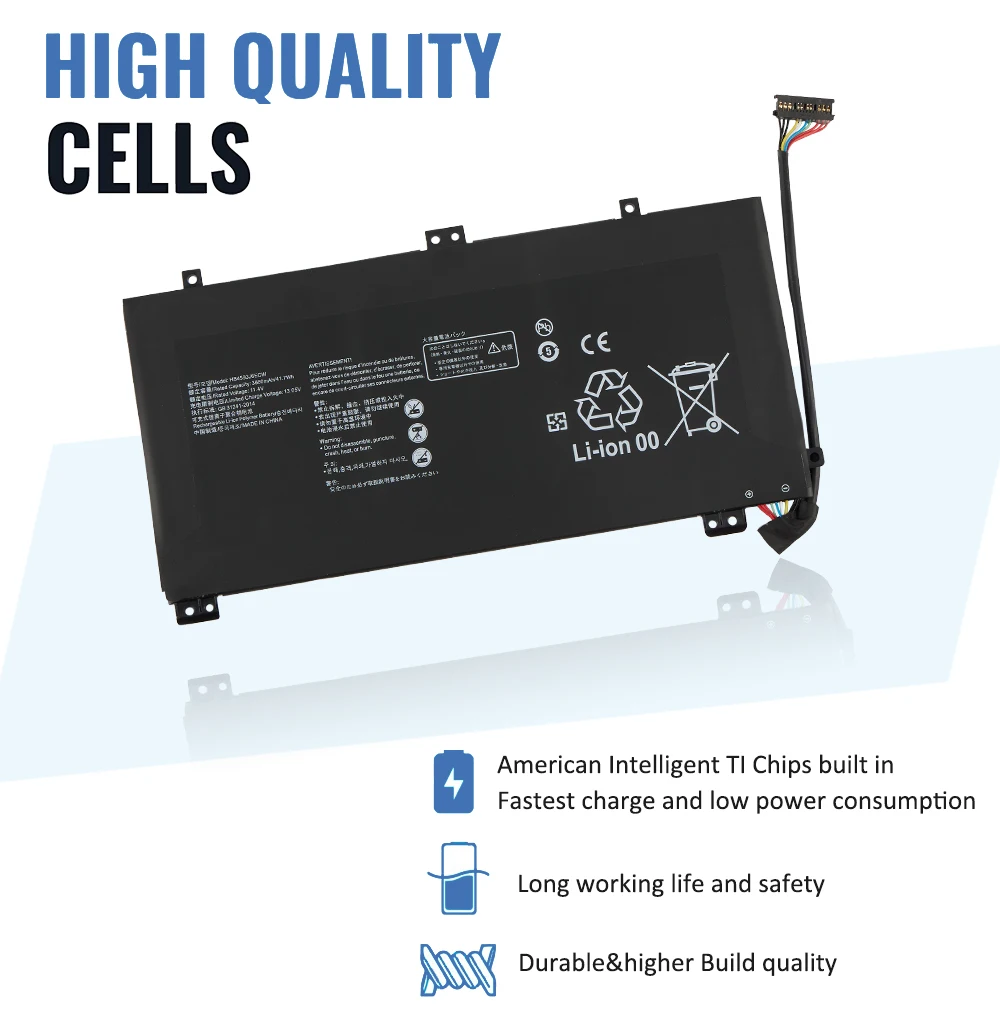 Сменный аккумулятор для ноутбука ETESBAYHB4593R1ECW 2019 Вт-ч Huawei Matebook X Pro i7 Mach-W29 MACH-W19B