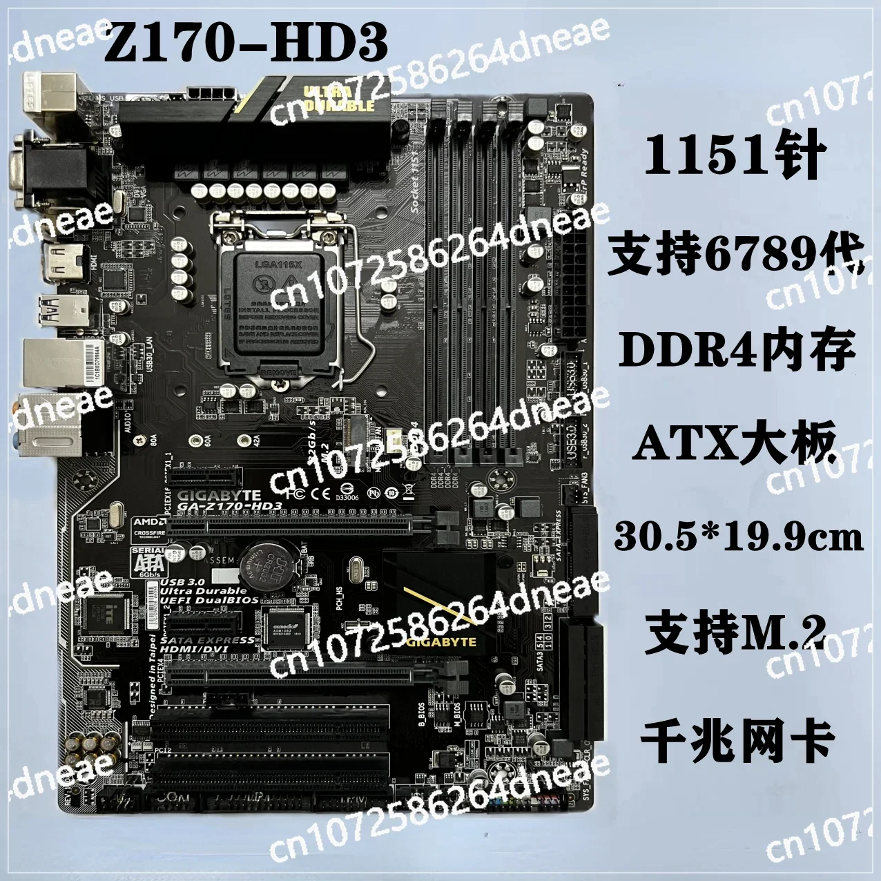 Z170-HD3 Z170-P 1151-контактный B150 B250 H170 Z170 Z270 Основная плата