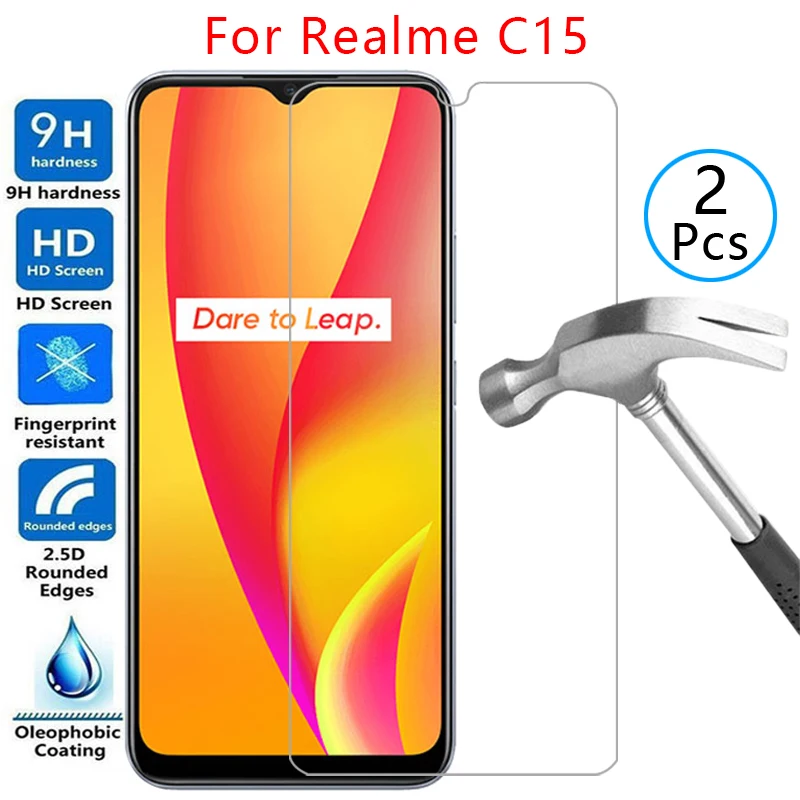Защитное закаленное стекло для экрана realme c15 чехол cover on realmec15 c 15 15c 6,5 защитный чехол для телефона realmi realmic15