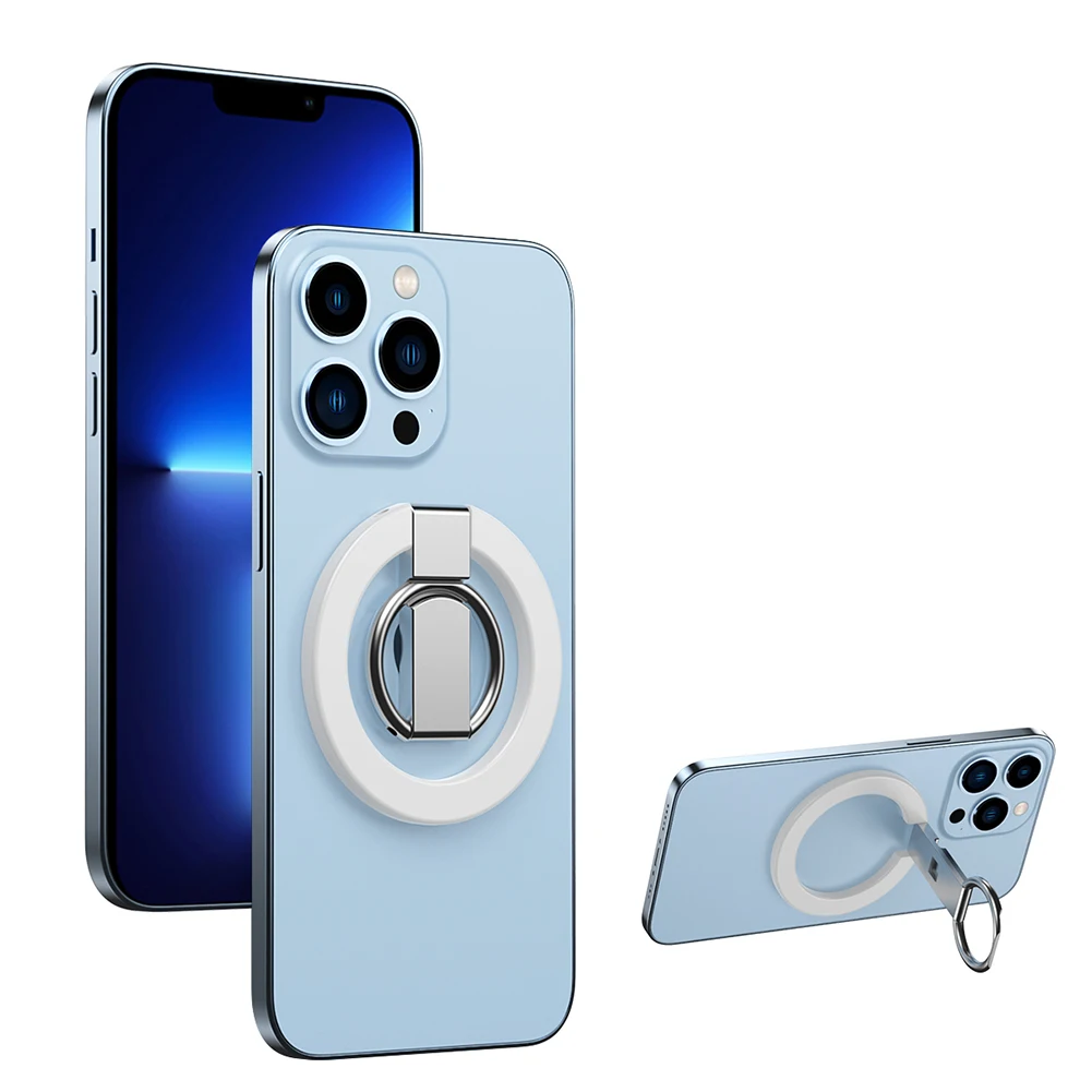 

Magnetic Metal Rings for iPhone 13 12 Pro/Pro Max/Mini Series 360 Degree Magnet Car Mobile Phone Stand Holder Bracket Stand Grip