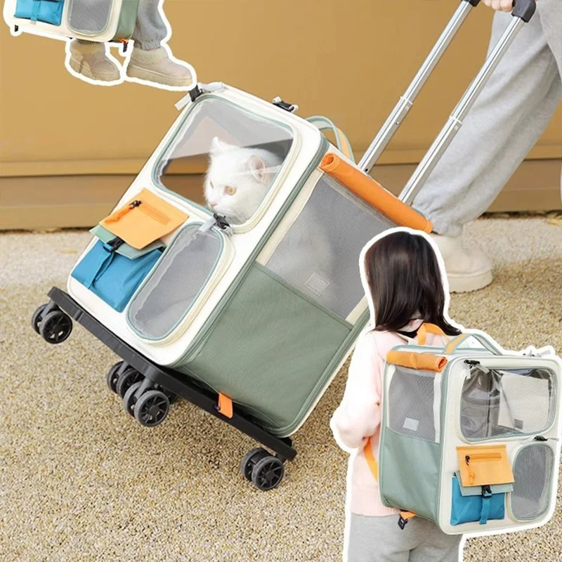 Переносная коляска для маленьких домашних животных переносная Съемная собак и