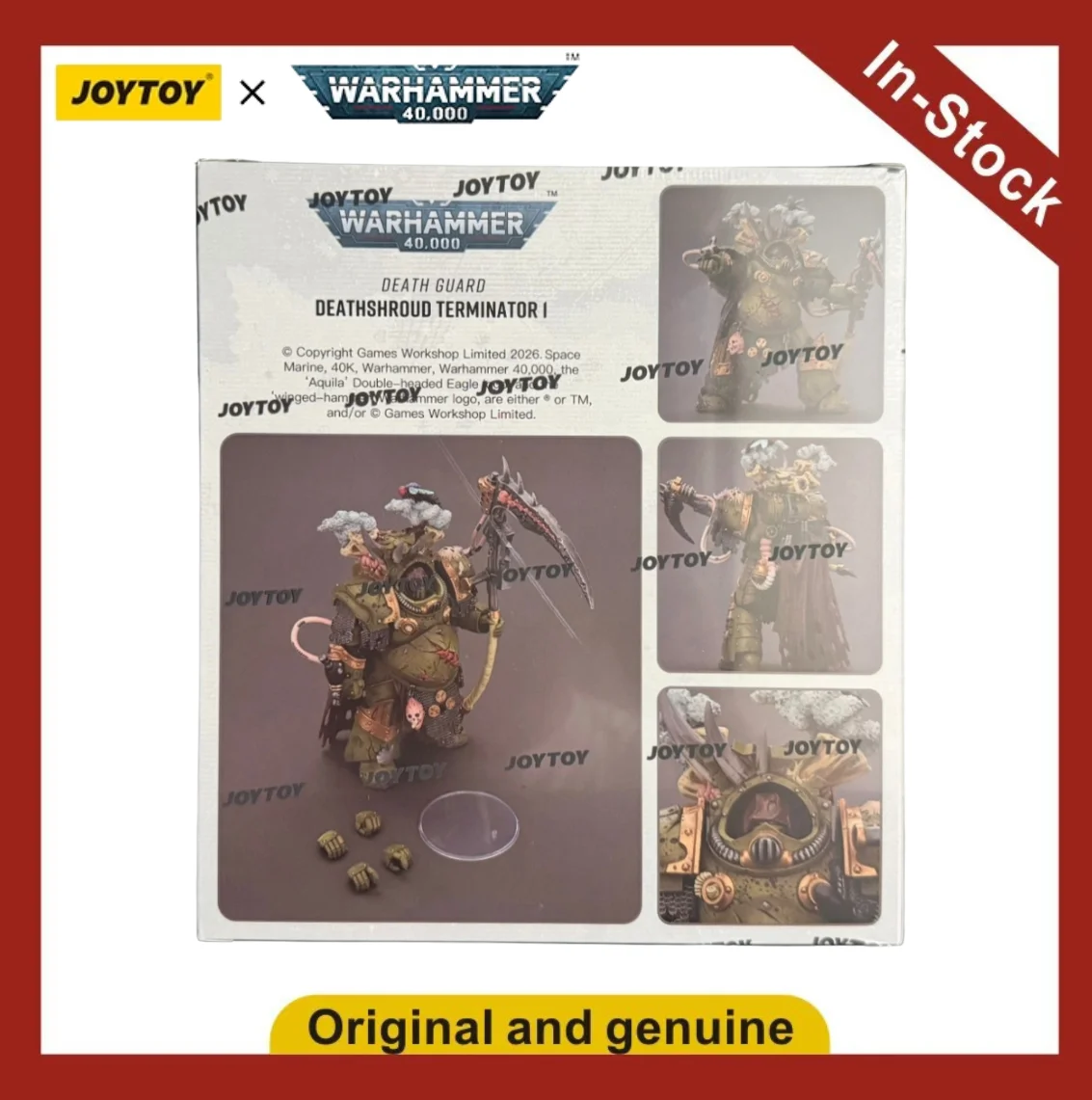 Фото 【UA】JOYTOY Warhammer 40K Масштаб 1/18 Фигурки Death Guard Deathshroud Terminator 1 Модели Игрушки Подарки №1