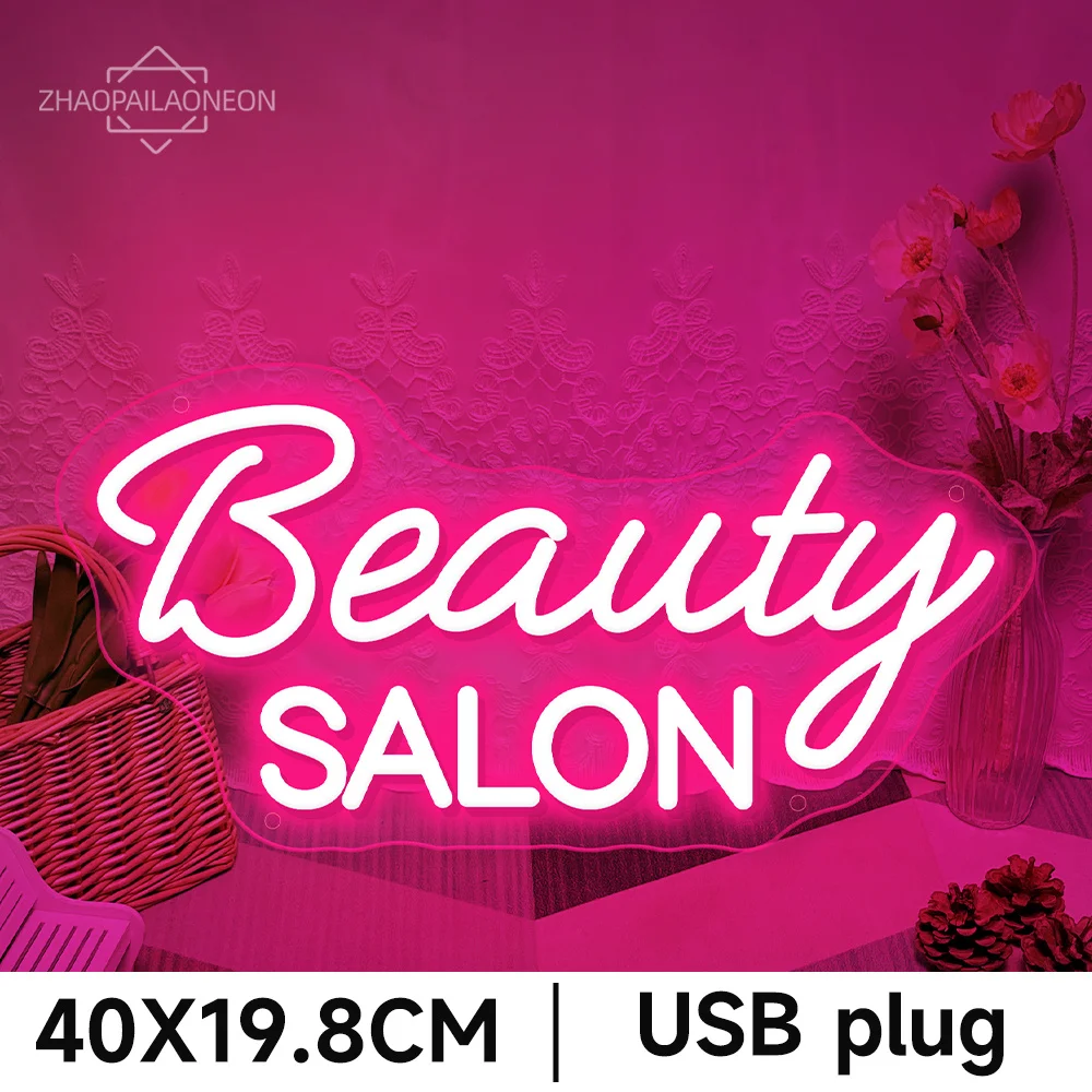 

USB неоновая вывеска ZHAOPAILAO NEON для маникюрного салона
