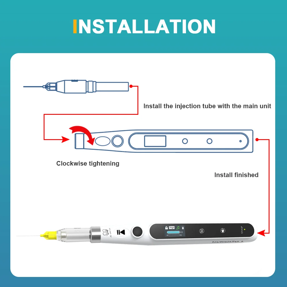 ANES-X Профессиональный безболезненный беспроводной инжектор для полости рта