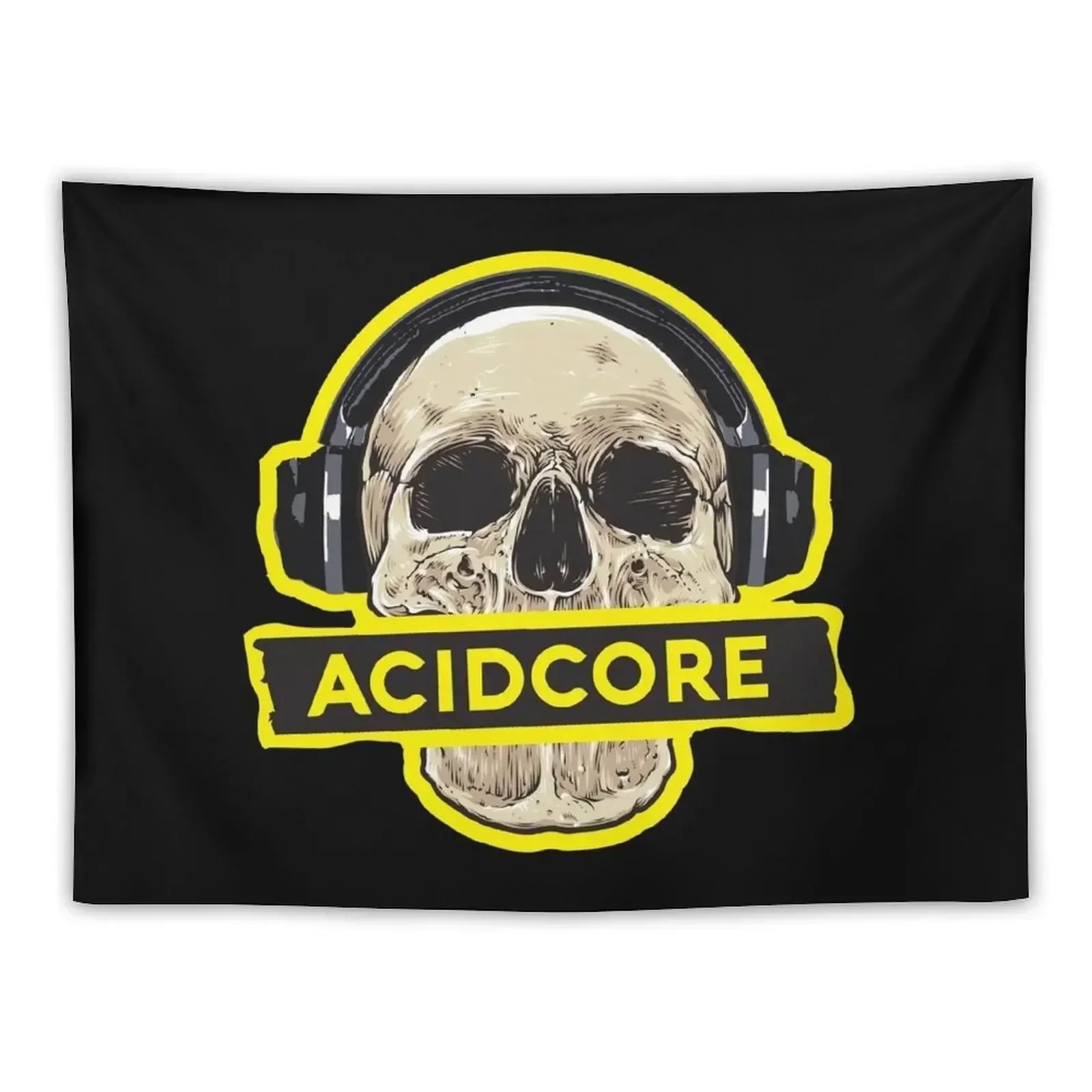 Наушники Acidcore Skull Frenchcore Tekno гобелен настенные покрытия эстетическое украшение
