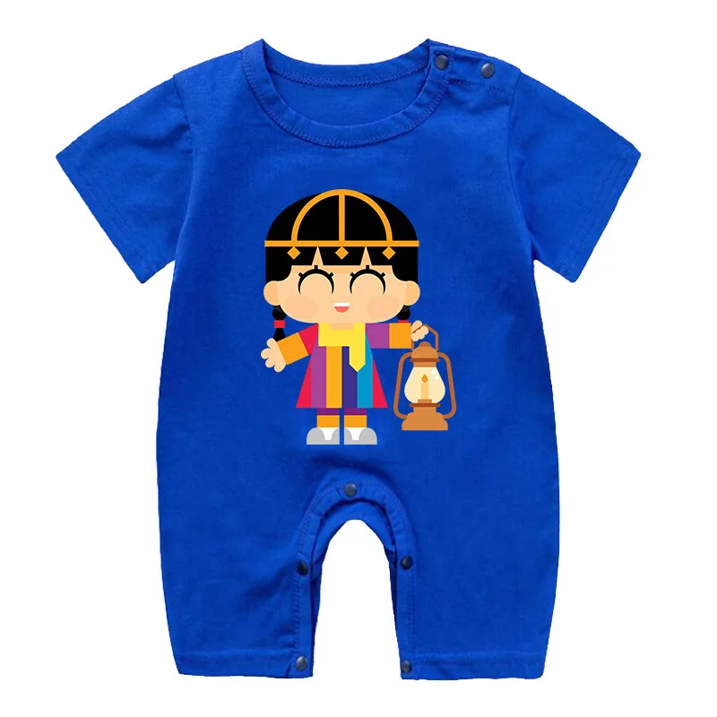 

Babies EID Mubarak Clothes Newborn Infant Boys One Piece Rompers Kids Jumpsuits Girls Bodysuits Islamic Muslim Decor Party Gifts