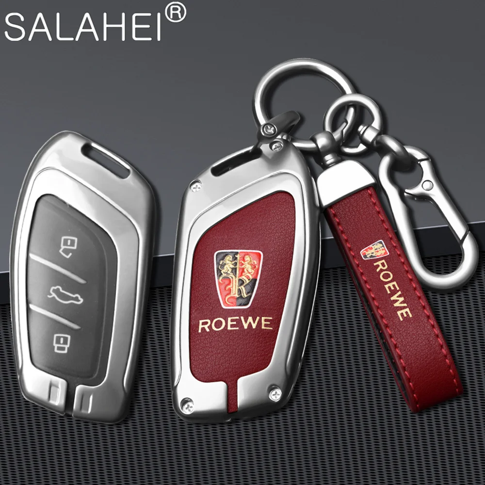 

Zinc Alloy Car Smart Remote Key Case Cover Shell Fob For Roewe RX3 RX5 RX8 ERX5 I5 I6 350 360 750 2017 2019 Keychain Accessories