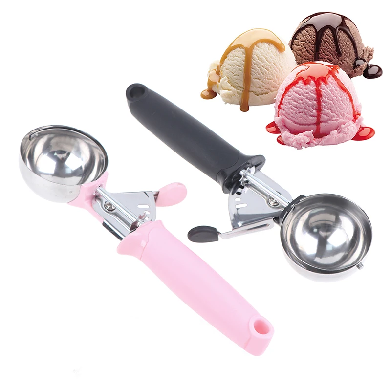 

Brand New Ice Cream Scoop Rvs Ijs Lepel Metalen Icecream Cookie Scoop Melon Fruit Baller Ice Ball Maker Keuken Gereedschap Hot