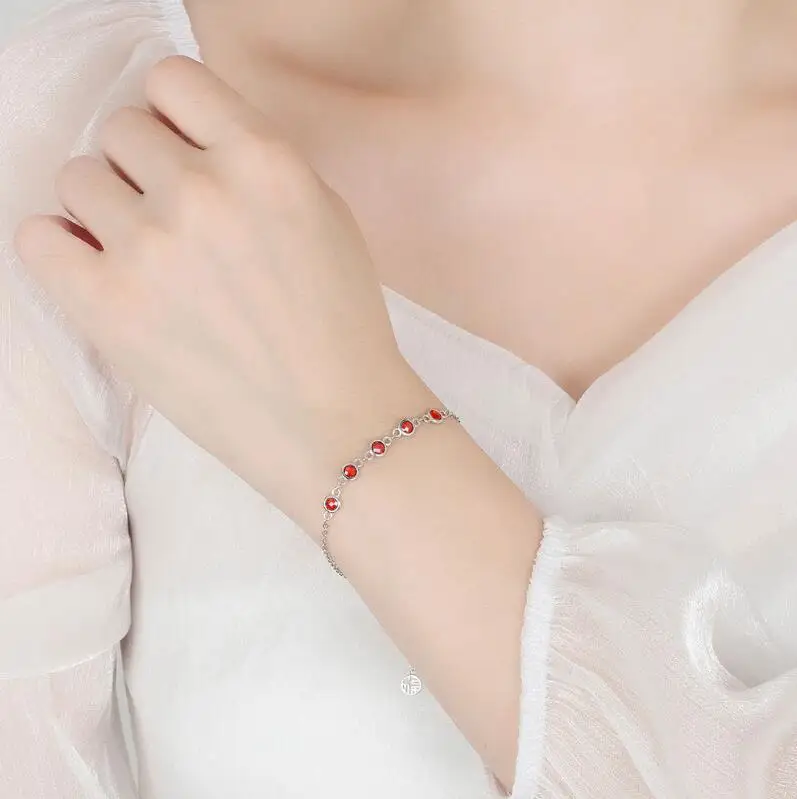 Браслет для тенниса D VVS с муассанитом 4 мм 925 карата