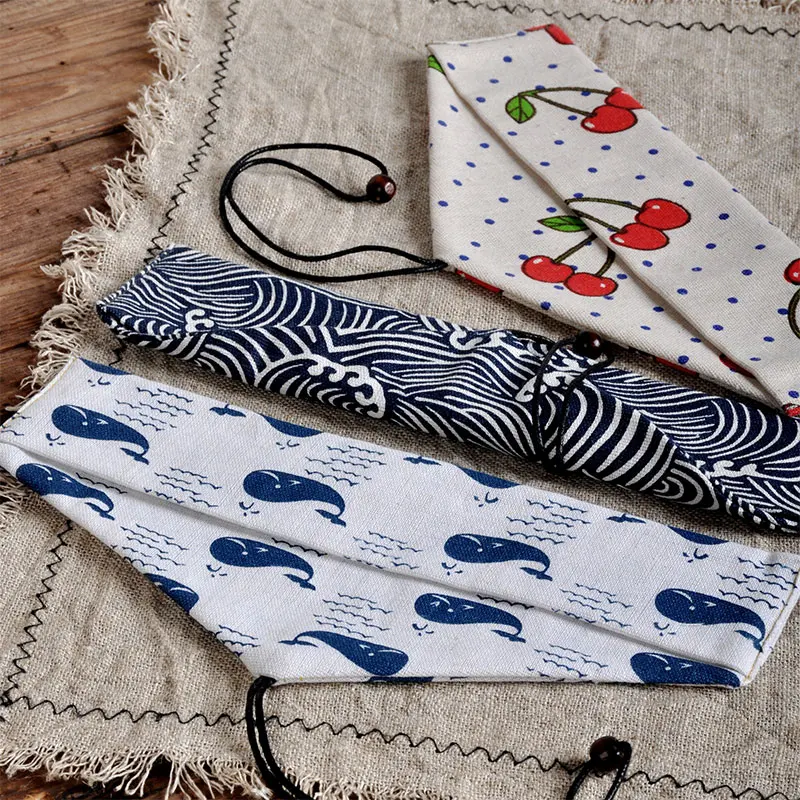 Многоразовая сумка для хранения столовых приборов дорожный контейнер из хлопка