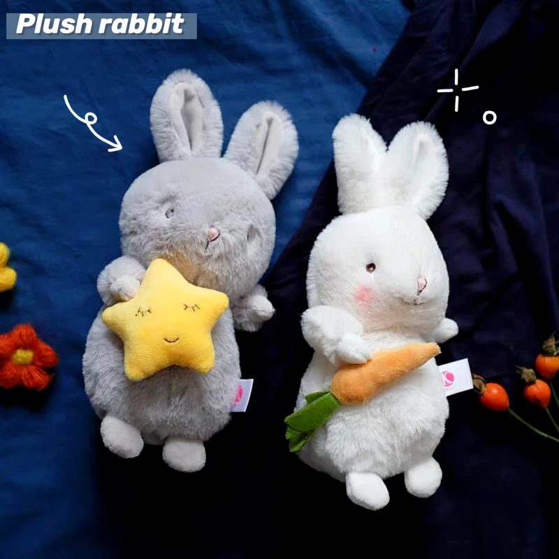 

30cm Rabbit Doll Plush Toy Stuffed Animal Cuddy Furry Bunny Doll Cute Sleeping Plushies Soft Appease Gifts For Child Baby