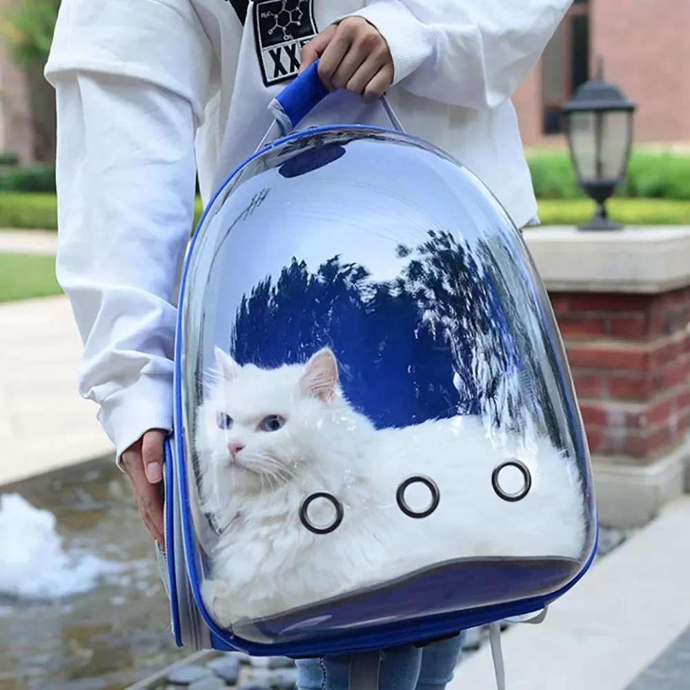 

Cat Carrier Bag Outdoor Pet Shoulder bag Carriers Backpack Breathable Portable Travel Transparent Bag For Small Dogs Cats