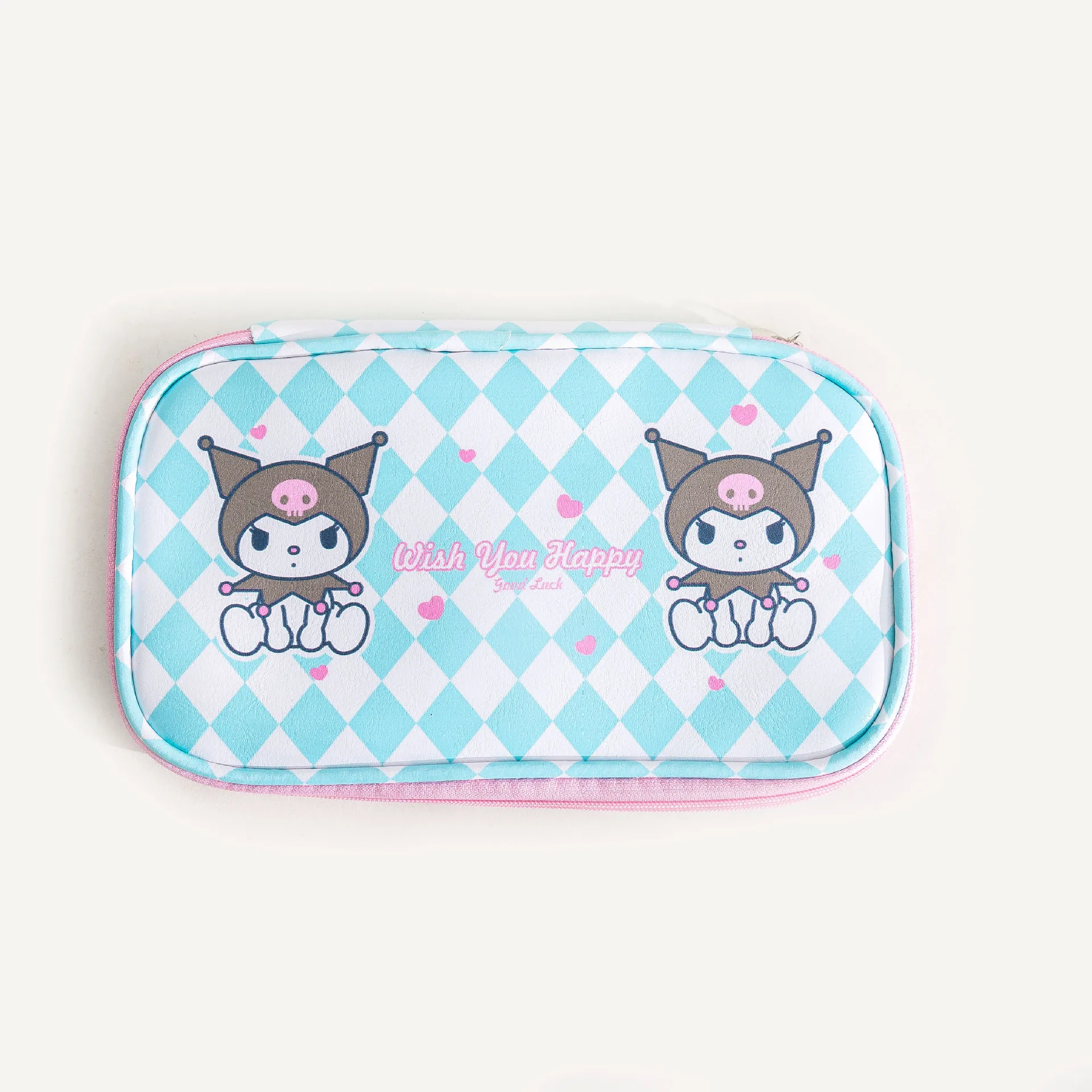 

Милый мультяшный шахматный пенал Sanrio Kuromi, маленький свежий пенал для канцелярских принадлежностей, школьные принадлежности, милые канцеля...
