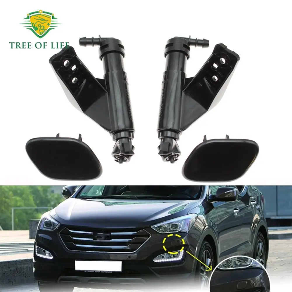 

Для Hyundai Santa Fe 2013 2014 2015 2016, передний бампер, фара, омыватель, распылительная насадка, чистящий насос, крышка привода