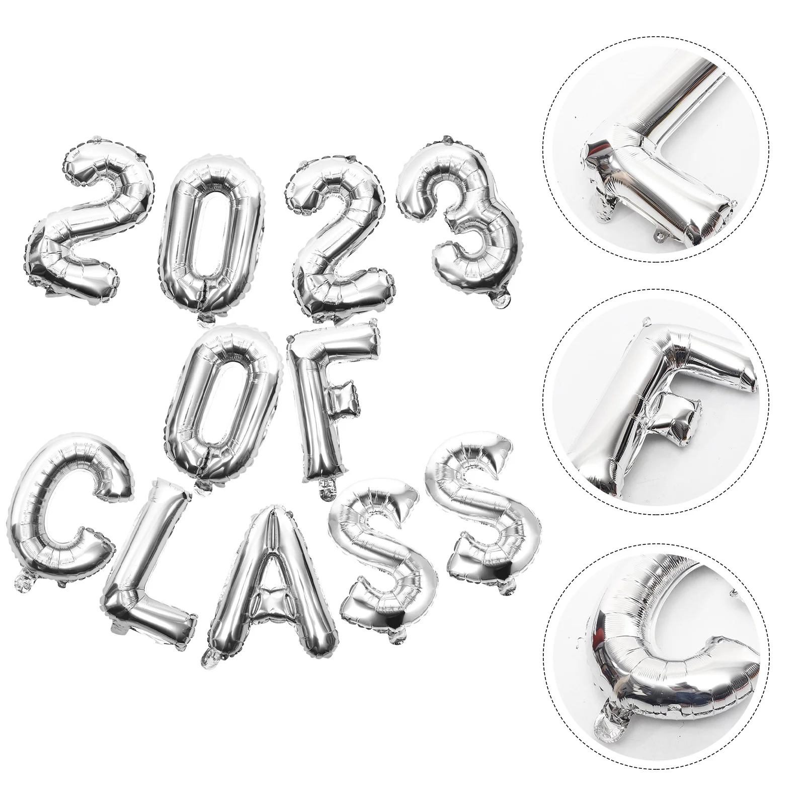 

1 Set Decorative Beautiful Aluminium Film 2023 Graduation Balloons 2023 Classroom Balloons Class of 2023 Balloons
