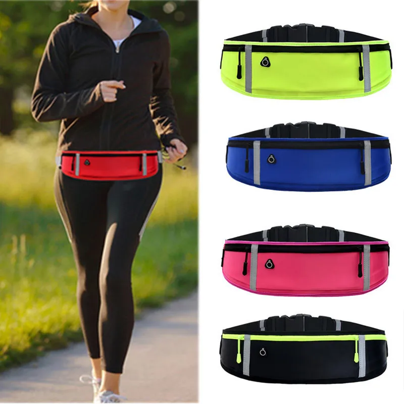 

Unisex Ultra-thin Pocket Waist Belt Bag Man Women Waterproof Lycra Portable Outdoor Sports Small Fanny Pack Bum Hip Bag