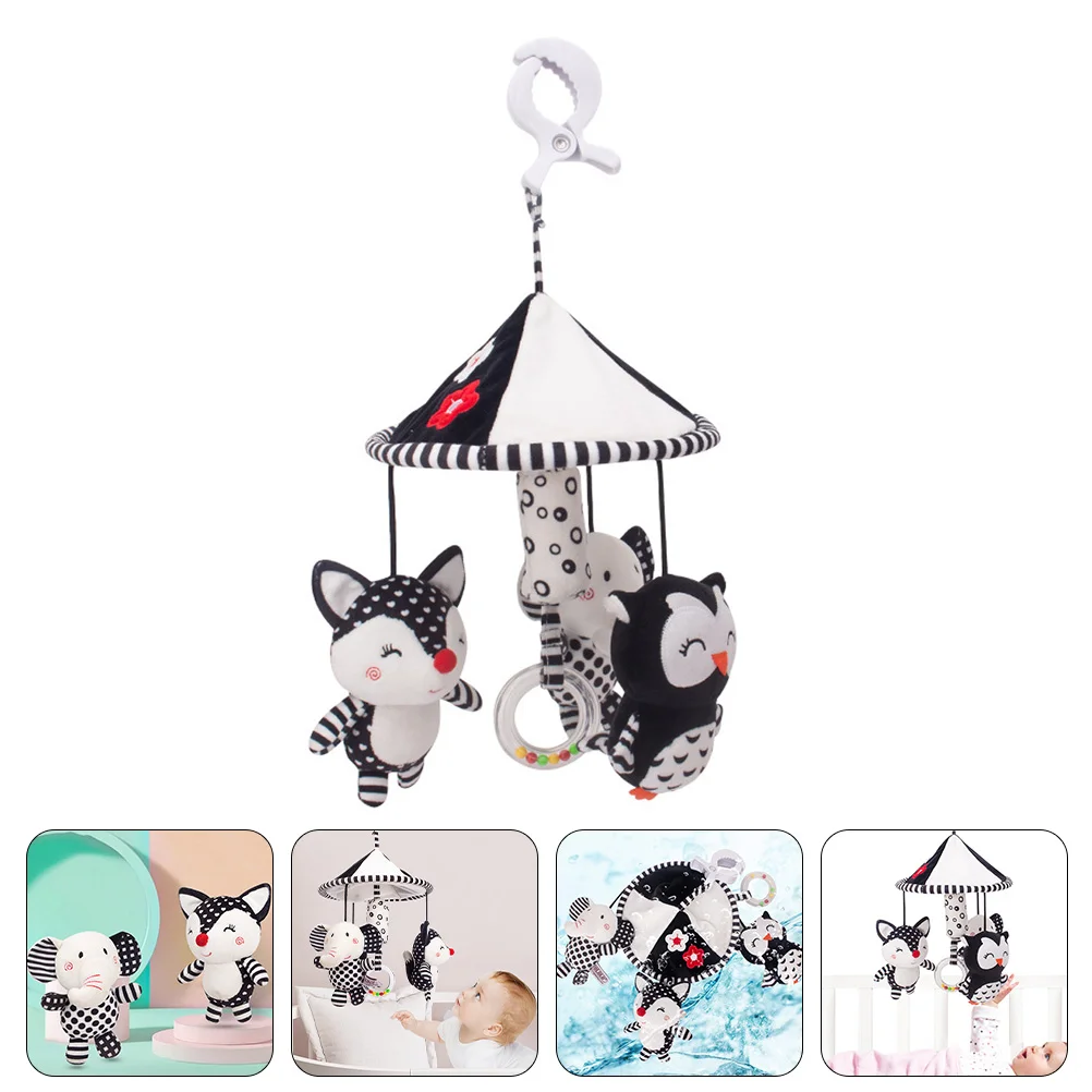 

Baby Mobile Crib S Hanging Musicalspiral Bed Animals Car Stroller Plush Cot For