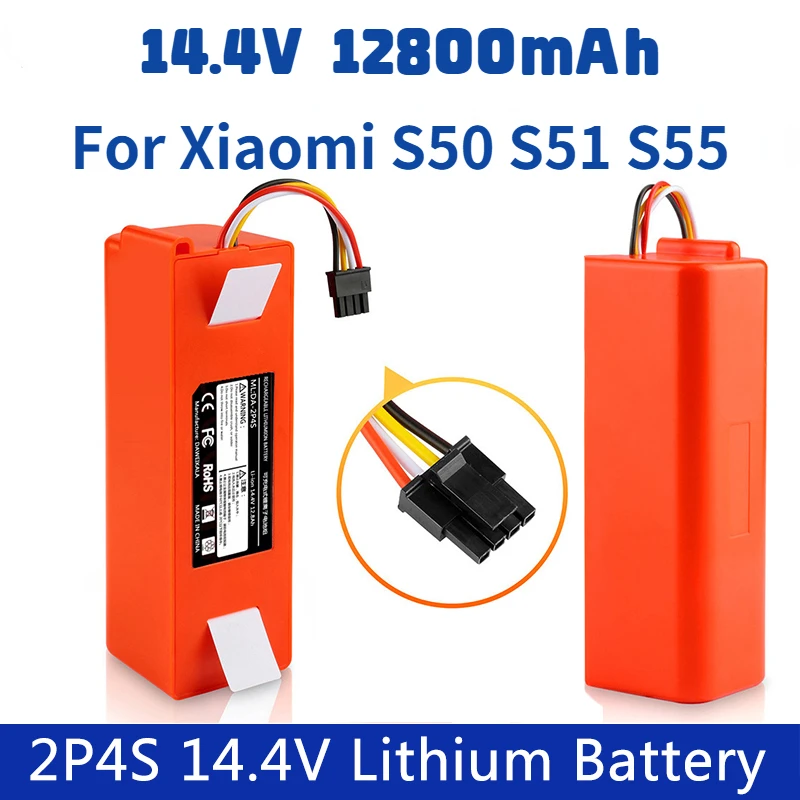 

14.4V Li-ion Battery Robotic Vacuum cleaner Replacement Battery for Xiaomi Robot Roborock S50 S51 S55 Accessory Spare Parts