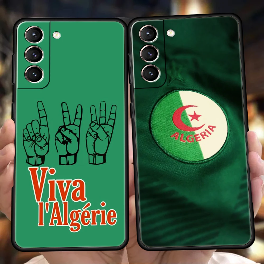 

BANDAI Algeria Flag Phone Case For Samsung Galaxy S22 S20 S21 FE Note 20 10 Ultra S10 S10E S9 S8 M21 M22 M31 M32 Plus 5G Cover