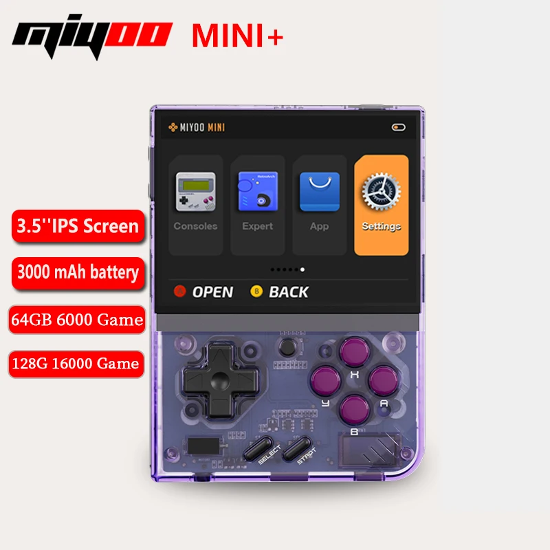 Портативная игровая консоль MIYOO MINI Plus в стиле ретро
