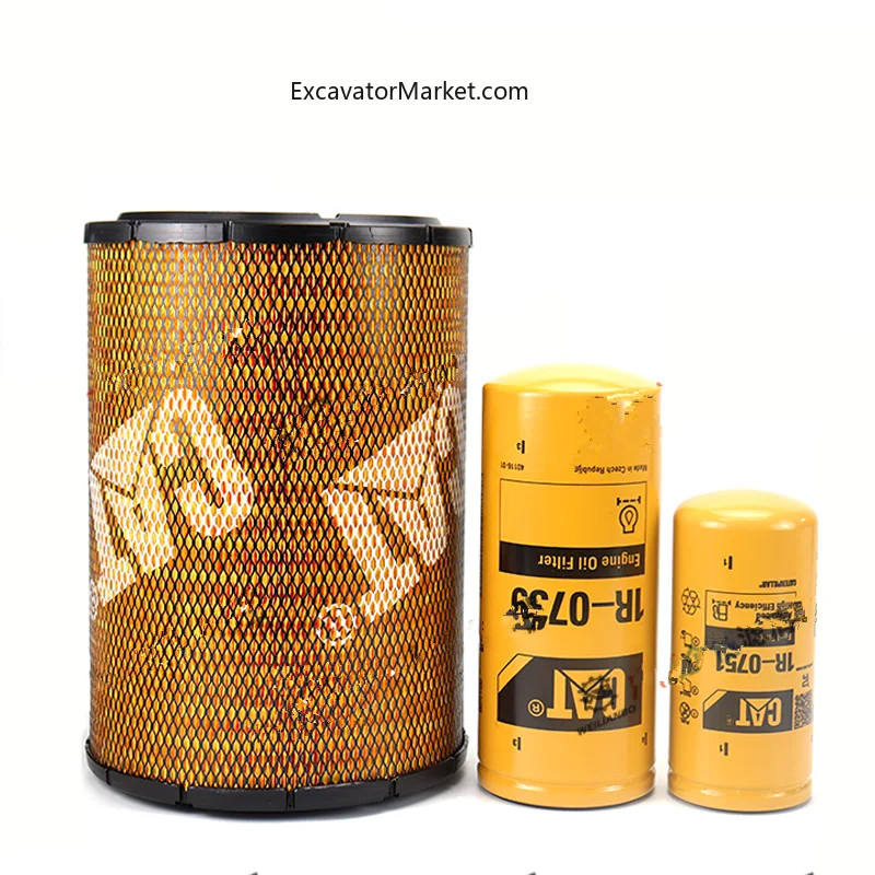 Для Caterpillar CAT 1R-0739 1R-0751 131-8822 326-1644 оригинальный дизельный фильтр для экскаватора