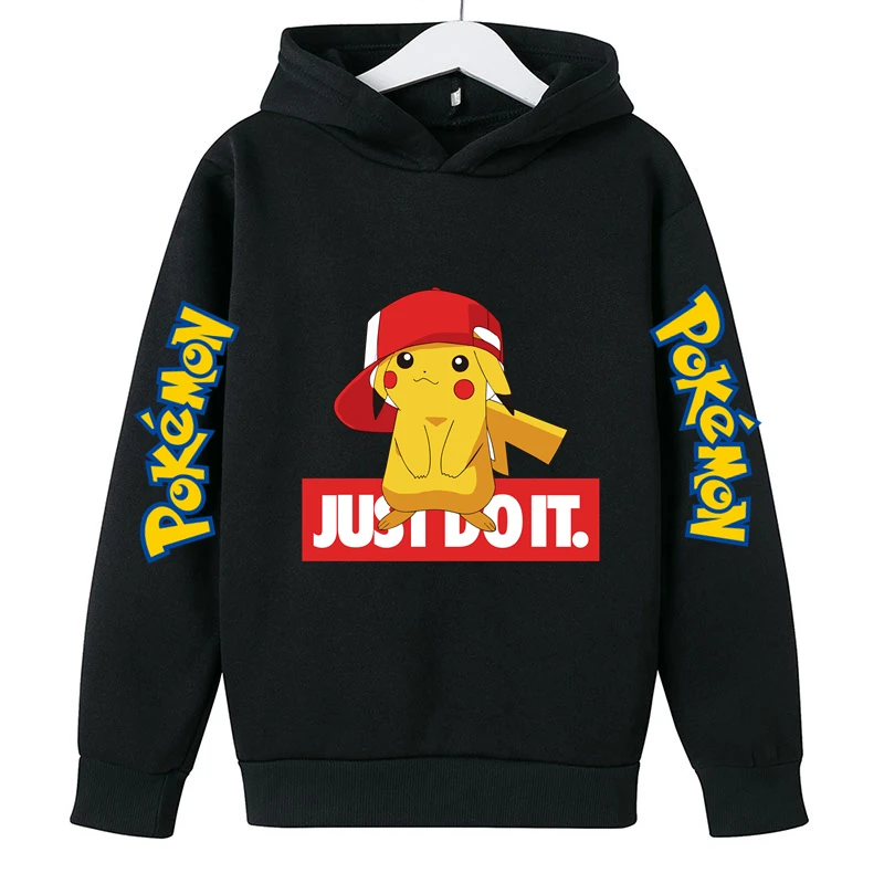 

2022 Children Pokémon Series Sweatshirts For Boys Cotton Coat Long Sleeve Baby Boy Tops Kids Spring Hoodies Clothes 3-14Years
