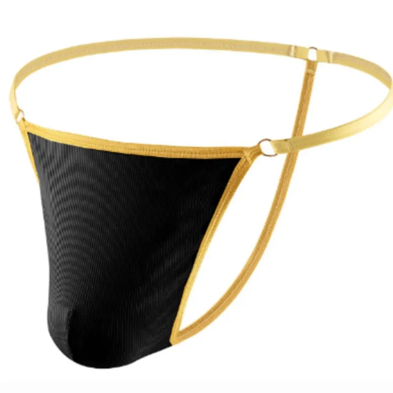 

2023 New Style Transparent Solid Underwear Ultra-thin Thongs Male Bikini Panties Gay Sexy Jockstrap G-strings Underpants