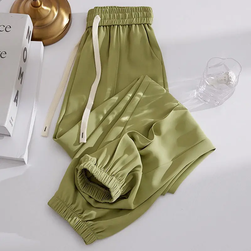 

Женские драпированные брюки из вискозы, свободные спортивные штаны для женщин, Джокер harlan beam foot 2-2023 jins, толстые mm брюки для отдыха, лето 300