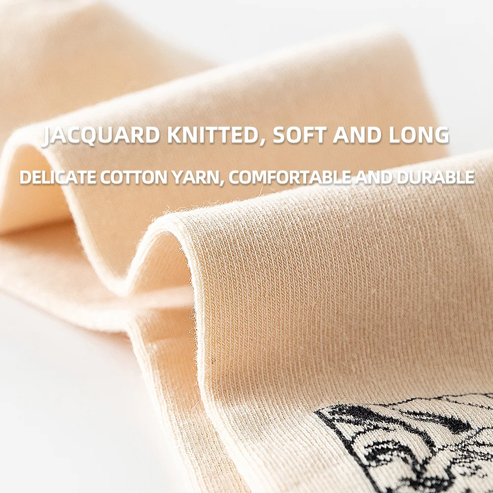 Original Socks Men's Tide Mid-tube Socks Cartoon Couple Tide Brand Summer Sports Street Tide Socks Women's Spring Cotton Socks