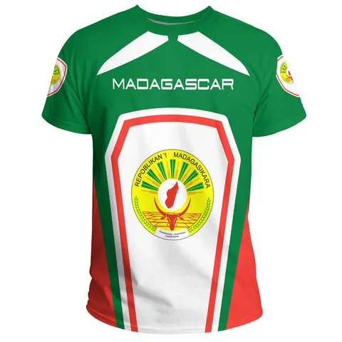 Мужская футболка Madagascar Flag полиэстер